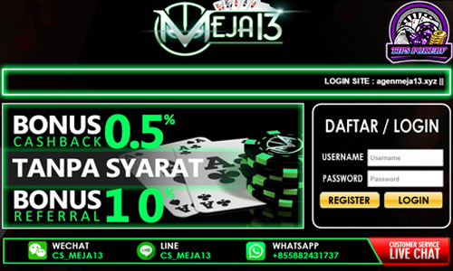 Keunggulan Meja13 Situs Judi Poker Online Terpercaya